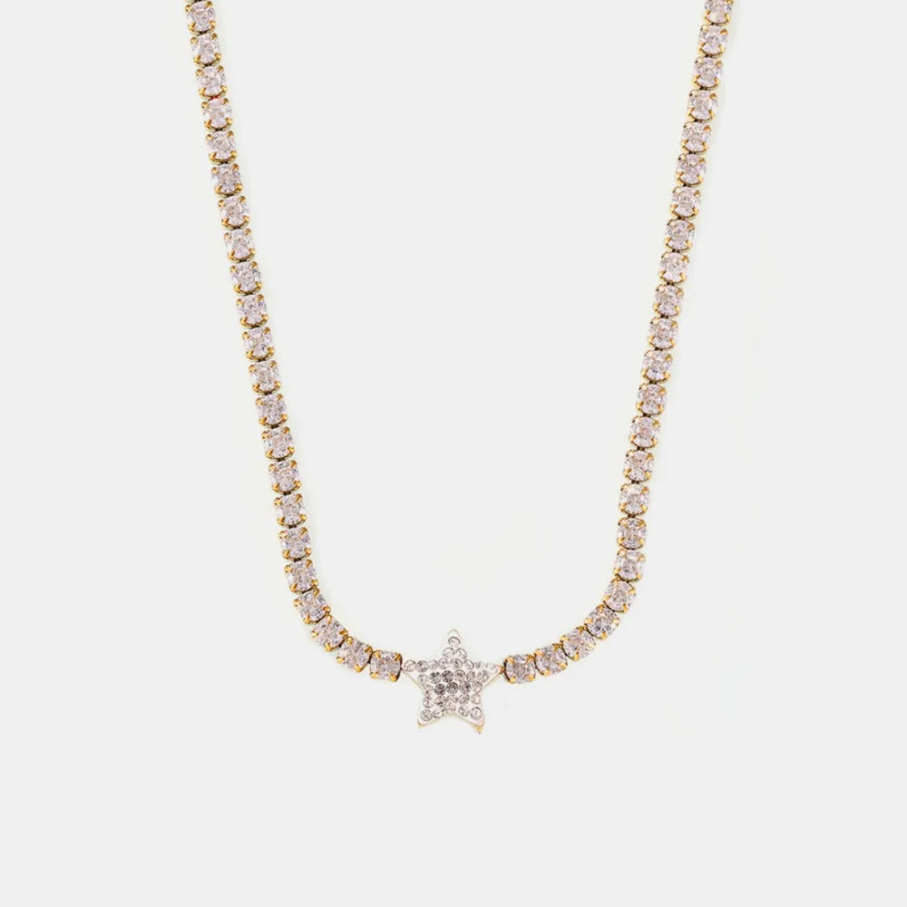 Pendant inlaid with zircon pendant necklace women's necklace high-end accessory