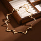 Women Punk Wave Open Cuff Adjustable Irregular Bracelet Fashion Jewelry
