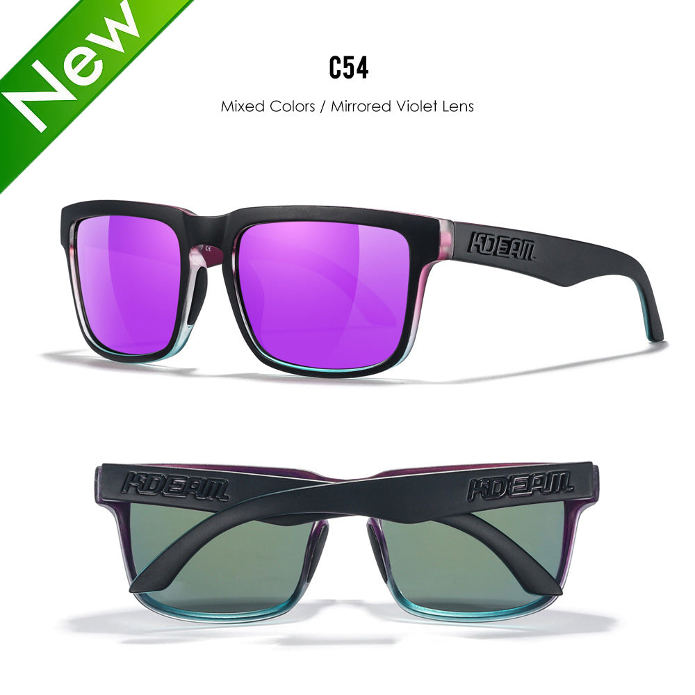 Unisex Classic Polarized Ultra Light Driving Sunglasses Color Film Eyewear