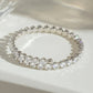 Stainless Steel Inlaid Zircon Bracelet