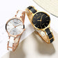Luxury Ceramic Bracelet Quartz Watch Women Elegant Fashion Wristwatch Female
