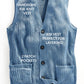 Men's Relaxed Fit Rib Knit Sweater Vest - Button Front with Pockets