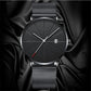 Men Stainless Steel Mesh Quartz Date Casual Classic Luxury Wrist Watch