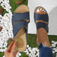 Women Fish Mouth Platform Beach Sandals Velcro Summer Comfortable Slippers