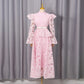 Spring French Cutout Lace Stitching Court Waist Slimming Elegant Dress for Women