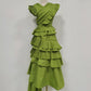 Women Elegant V Neck Cross Maxi Dress High Grade Spring Fashion