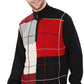 Men's Color Block Quarter Zip Long Sleeve Sweater