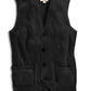 Men's Relaxed Fit Rib Knit Sweater Vest - Button Front with Pockets