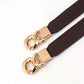 ElegantStyle Elastic PU Belt Zinc Alloy Buckle Women Fashion Adjustable