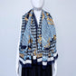 Navy Blue Blanket Cashmere feel Square Scarf