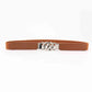 ElegantStyle Elastic PU Belt Zinc Alloy Buckle Women Fashion Adjustable