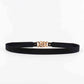 ElegantStyle Elastic PU Belt Zinc Alloy Buckle Women Fashion Adjustable