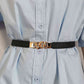 ElegantStyle Elastic PU Belt Zinc Alloy Buckle Women Fashion Adjustable