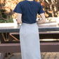 Essential Navy Flutter Sleeve Top