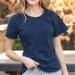 Essential Navy Flutter Sleeve Top