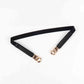 ElegantStyle Elastic PU Belt Zinc Alloy Buckle Women Fashion Adjustable