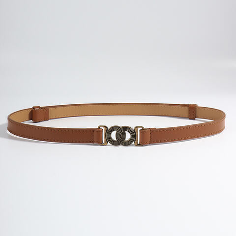ElegantStyle PU Belt Alloy Buckle Chic Versatile Women Fashion Accessory