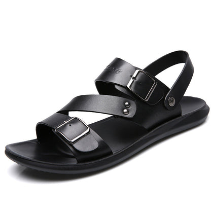 Men’s Large Size Beach Sandals Dual Use Cool Casual Slippers Summer